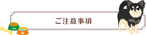 ご注意事項